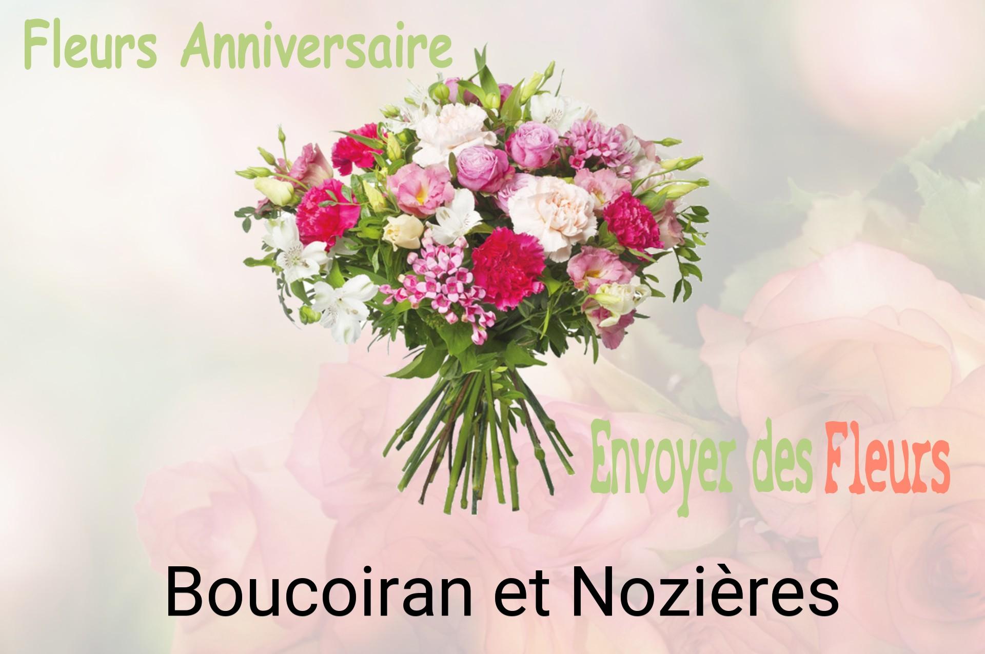 Bouquet de fleurs d’anniversaire livré à Boucoiran-et-Nozières