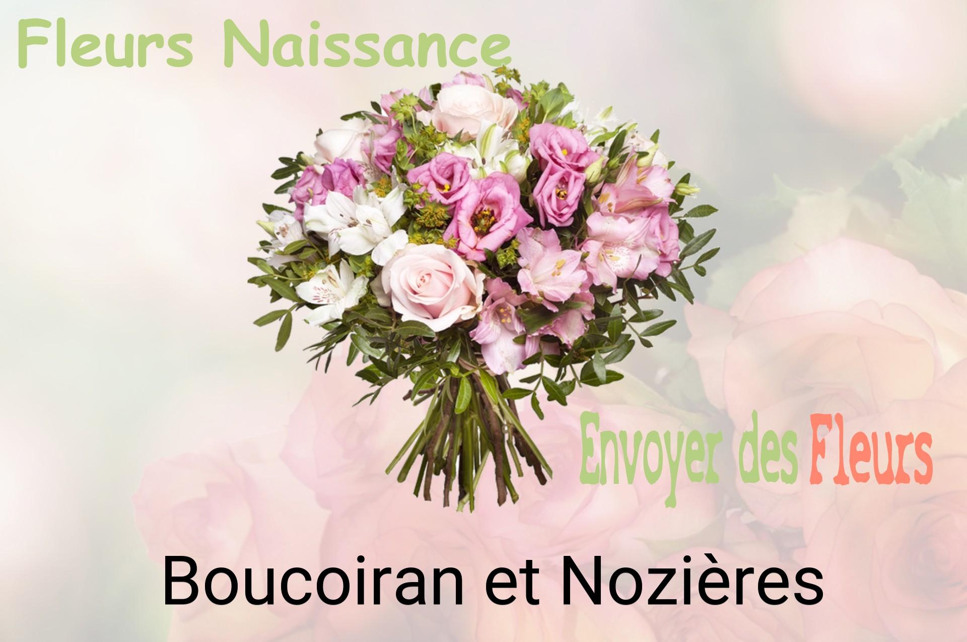 Bouquet de fleurs de naissance livré à Boucoiran-et-Nozières