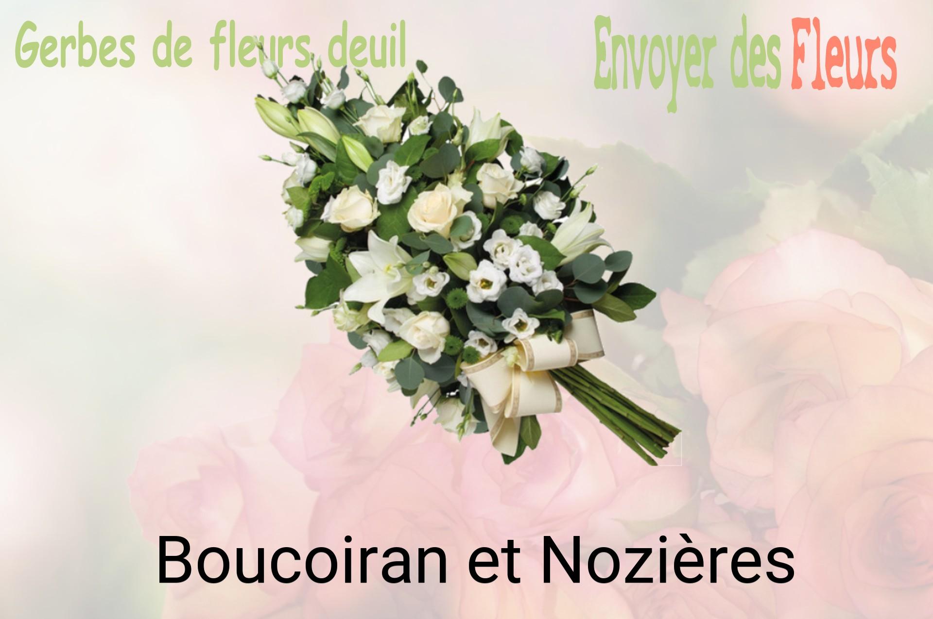 Gerbe de fleurs de deuil livrée à Boucoiran-et-Nozières